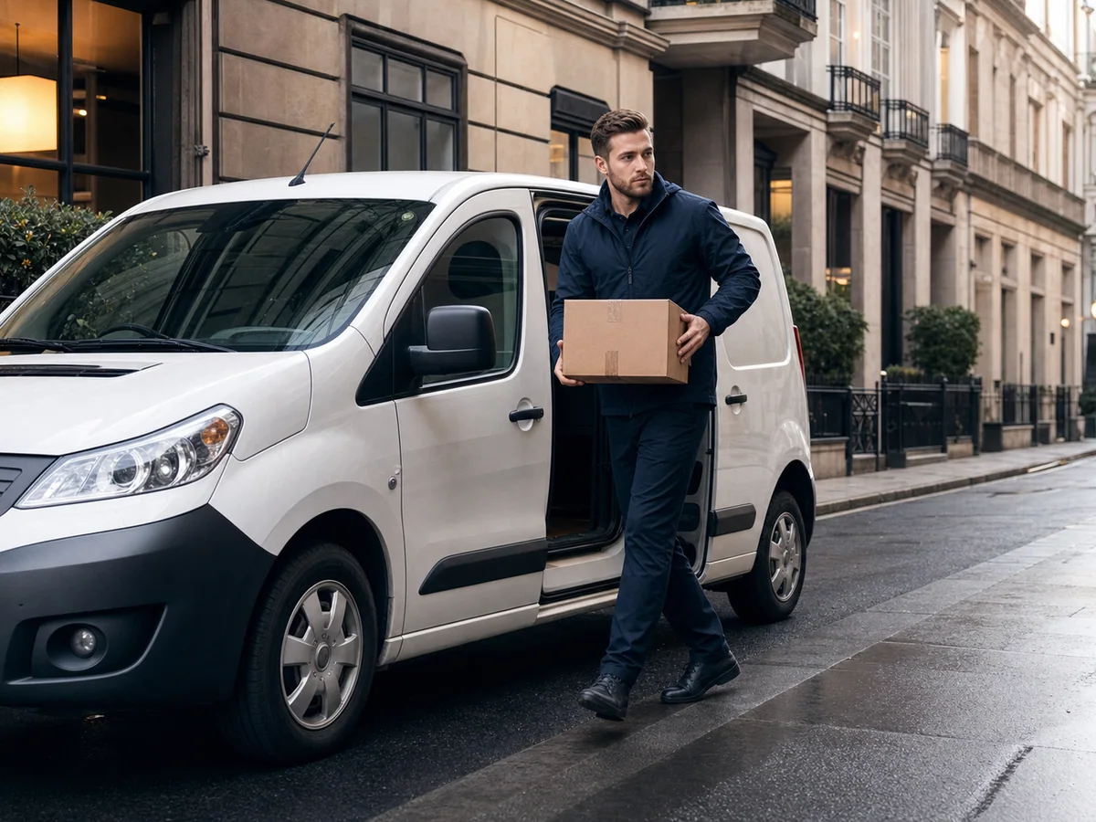 Small Courier Van for courier and commercial transport work