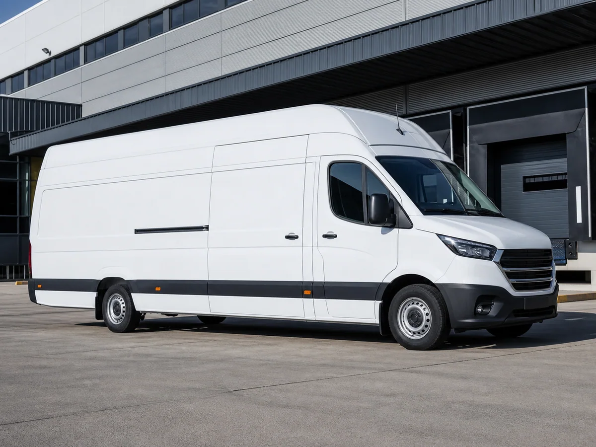 Commercial delivery vehicle used for nationwide transport